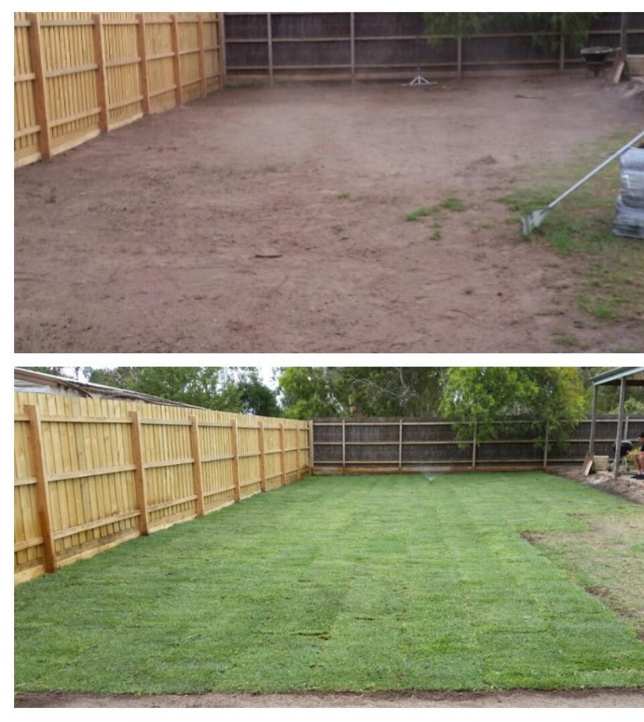 DIY Turf Installation on Backyard